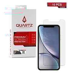 QUARTZ Clear Tempered Glass for iPhone XR / 11 (Pack of 10)
