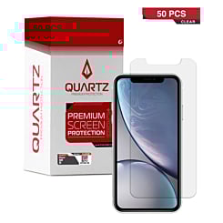 QUARTZ Clear Tempered Glass for iPhone XR / 11 (Pack of 50)