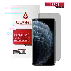 QUARTZ Matte Tempered Glass for iPhone XS Max / 11 Pro Max (Pack of 10)