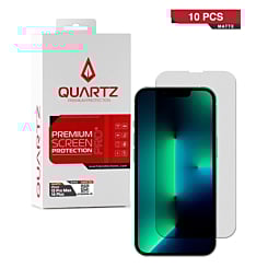QUARTZ Matte Tempered Glass for iPhone 13 Pro Max / 14 Plus (Pack of 10)