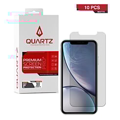 QUARTZ Matte Tempered Glass for iPhone XR / 11 (Pack of 10)