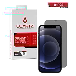 QUARTZ Privacy Tempered Glass for iPhone 12 Mini (Pack of 10)