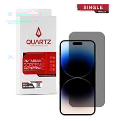 QUARTZ Privacy Tempered Glass for iPhone 14 Pro Max (Single Pack)