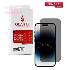 QUARTZ Privacy Tempered Glass for iPhone 15 Plus / 15 Pro Max (Single Pack)