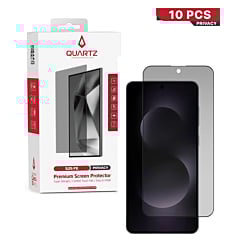 QUARTZ Privacy Tempered Glass for Galaxy S25FE (Pack of 10)