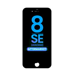 Shop the black LCD assembly with steel plate for iPhone 8, SE 2020, and SE 2022 – aftermarket QV6.