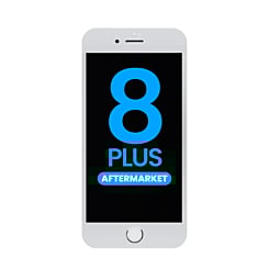 LCD Assembly with Steel Plate for iPhone 8 Plus (White) (Aftermarket / QV6)