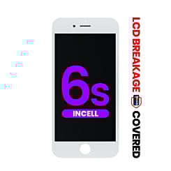 LCD Assembly with Steel Plate for iPhone 6S (White) (Aftermarket Incell / QV7) (Exclusive LCD Breakage)