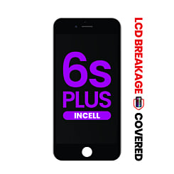 LCD Assembly with Steel Plate for iPhone 6S Plus (Black) (Aftermarket Incell / QV7) (Exclusive LCD Breakage)