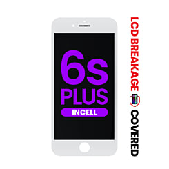 LCD Assembly with Steel Plate for iPhone 6S Plus (White) (Aftermarket Incell / QV7) (Exclusive LCD Breakage)