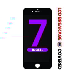 LCD Assembly with Steel Plate for iPhone 7 (Black) (Aftermarket Incell / QV7) (Exclusive LCD Breakage)