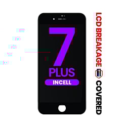 LCD Assembly with Steel Plate for iPhone 7 Plus (Black) (Aftermarket Incell / QV7) (Exclusive LCD Breakage)