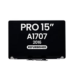 LCD Assembly (SPACE GRAY) (Refurbished) for MacBook Pro 15" with Touch Bar (A1707 / Late 2016)