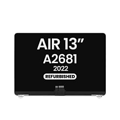 LCD Assembly (SILVER) (Refurbished) for MacBook Air 13" (A2681 / Mid 2022)