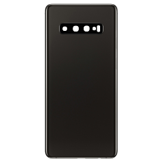 Back Glass with Camera Lens and Adhesive for Galaxy S10 (NO LOGO) (CERAMIC BLACK)