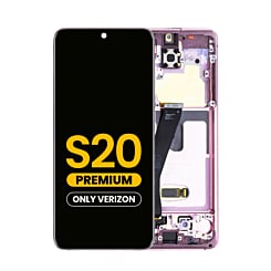Shop the OLED assembly with frame for the Galaxy S20 G980 and G981, Verizon UW, in Cloud Pink, Premium.
