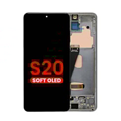 Order the OLED assembly with frame for the Galaxy S20 G980 and G981, not compatible with Verizon, in Cosmic Black, Aftermarket OLED.