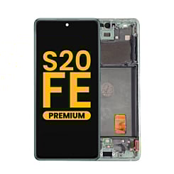 Order the OLED Assembly with Frame for Galaxy S20 FE G780 in Cloud Mint, Premium.