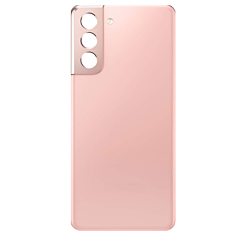 Buy the Back Glass with Camera Lens and Adhesive for Galaxy S21, No Logo, in Phantom Pink.
