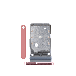 Buy the Dual SIM Card Tray for Galaxy S21 Ultra, S21 Plus, and S21 in Pink.
