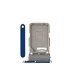 Purchase the Single SIM Card Tray for Galaxy S21 Ultra, S21 Plus, and S21 in Navy Blue.