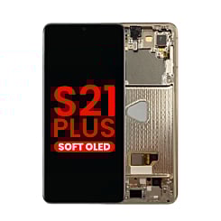 Purchase the OLED Assembly with Frame for Galaxy S21 Plus 5G G996 in Phantom Violet, Aftermarket OLED.