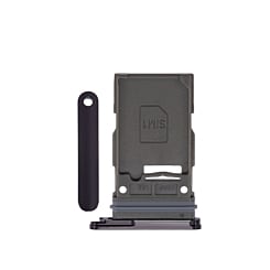 Buy the single SIM card tray for Galaxy S23 and S23 Plus in phantom black.