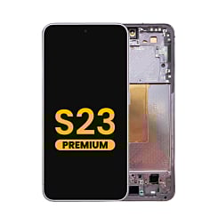 Shop the OLED assembly with frame for Galaxy S23 S911 in lavender. Premium quality.