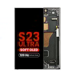 OLED Assembly with Frame for Galaxy S23 Ultra (S918) (GREEN) (Aftermarket Pro Soft Oled / 120HZ)