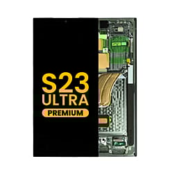Grab wholesale deals on the OLED assembly with frame for Galaxy S23 Ultra S918 in green. Premium quality.