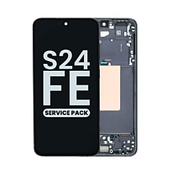 Grab the wholesale deals on the OLED assembly with frame for Galaxy S24 FE 5G S721 in graphite, service pack.