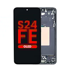 Buy the OLED Assembly with Frame for Galaxy S24 FE 5G S721 in Graphite, Aftermarket OLED.
