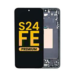 Purchase the OLED assembly with frame for Galaxy S24 FE 5G S721 in graphite, premium.