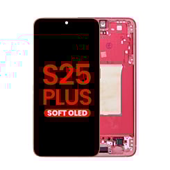 OLED Assembly with Frame for S25 Plus (S936) (CORALRED) (Aftermarket OLED)