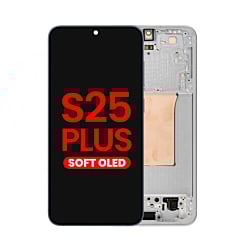 OLED Assembly with Frame for S25 Plus (S936) (SILVER SHADOW) (Aftermarket OLED)