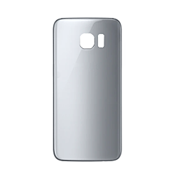 Order the silver back glass with camera lens and adhesive for Galaxy S7, no logo.