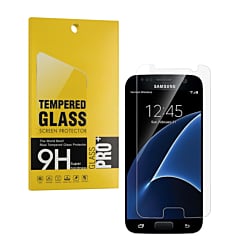 Order the clear tempered glass for Galaxy S7, case-friendly, 2.5D, 1 piece.
