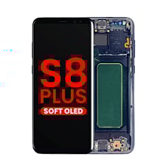 Grab wholesale deals on the OLED assembly with frame for Galaxy S8 Plus G955 in Midnight Black, aftermarket OLED.