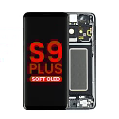 Grab wholesale deals on the OLED assembly with frame for Galaxy S9 Plus G965 in Midnight Black, aftermarket OLED.