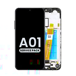 Shop the LCD assembly with frame for Galaxy A01 A015F DS 2020, narrow FPC connector, service pack.