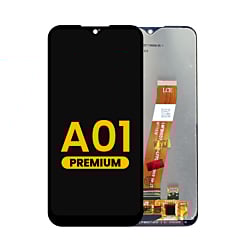 Purchase the premium LCD assembly without frame for Galaxy A01 A015 2020, narrow FPC connector for micro frame, 142.5mm.