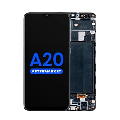 Purchase the LCD Assembly with Frame for Galaxy A20 A205F 2019 Aftermarket Incell.
