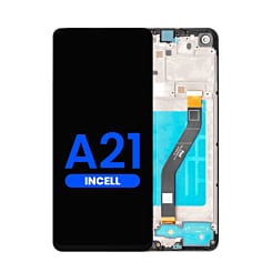 Stock up on the LCD Assembly with Frame for Galaxy A21 A215 2020 Aftermarket Incell.
