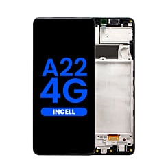 Buy the LCD Assembly with Frame for Galaxy A22 4G A225 2021 Without Fingerprint Sensor Aftermarket Incell.
