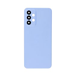 Stock up on the Blue Back Glass with Camera Lens and Adhesive for Galaxy A23 5G A236U 2022 without logo.
