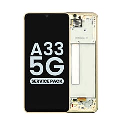 Order the OLED Assembly with Frame for Galaxy A33 5G A336 2022 in Awesome Peach, Service Pack.
