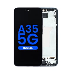 Purchase the LCD Assembly with Frame for Galaxy A35 5G A356 2024 in Navy, Aftermarket Incell.