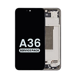 OLED Assembly with Frame for Galaxy A36 5G (A366 / 2025) (BLACK) (Service Pack)