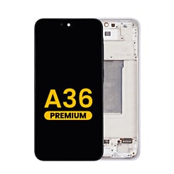 Grab wholesale deals on the OLED Assembly with Frame for Galaxy A36 A366 2025 in lavender, Premium.