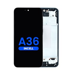 LCD Assembly with Frame for Galaxy A36 (A366/2025) (BLACK) (Aftermarket Incell)